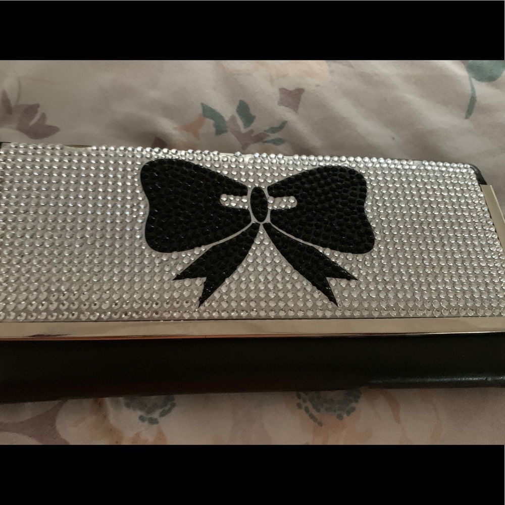 Super cute rhinestone wallet